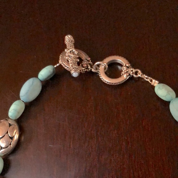 Turquoise necklace and bracelet set - Picture 4 of 12